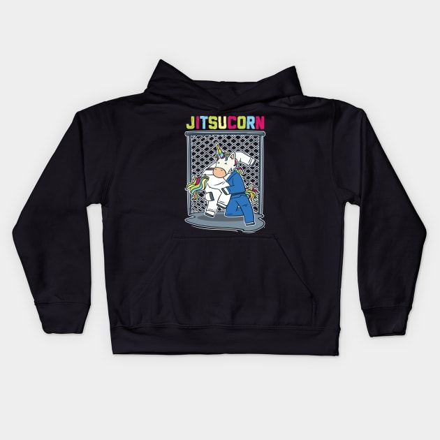 Brazilian Jiu Jitsu T-Shirt I mma unicorn gift Kids Hoodie by biNutz